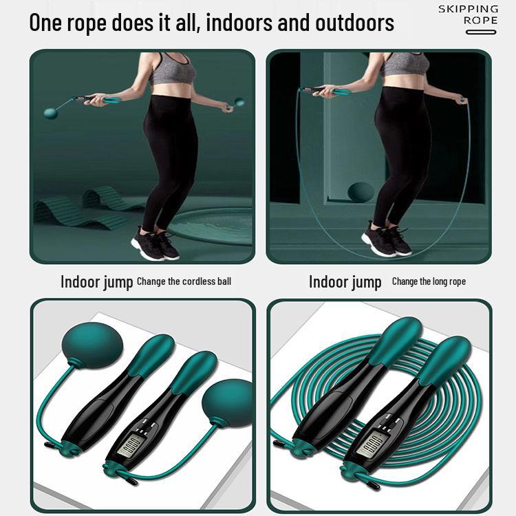 Cordless Smart Weighted Jump Rope with Electronic Counter