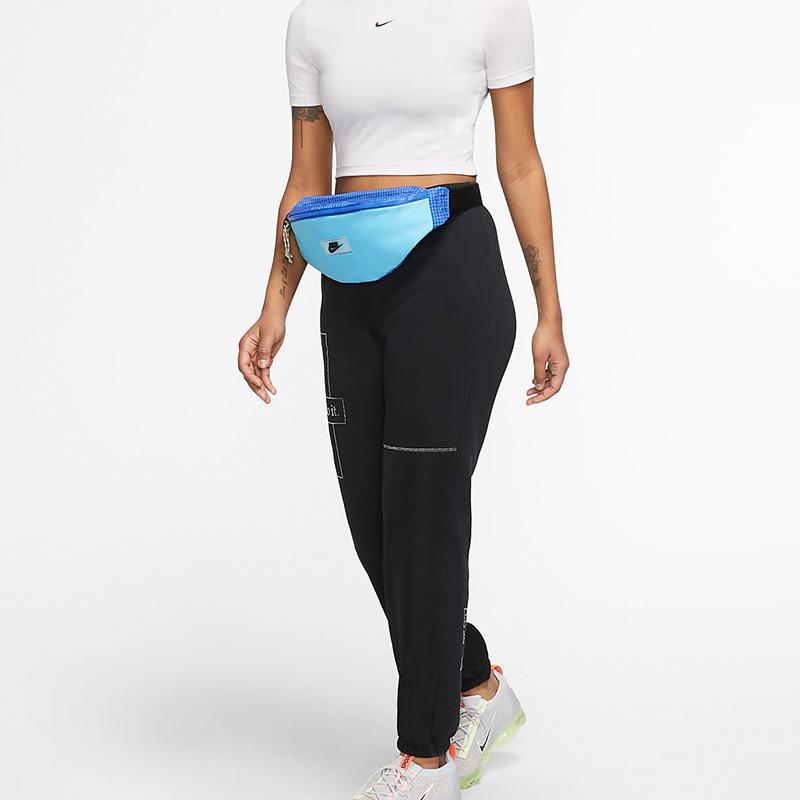 Nike Nylon Crossbody Bag, Fanny Pack Regular Unisex Blue Casual DJ1620-405