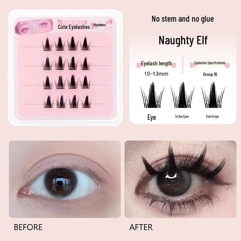 Mengjie Shangpin Glue-Free Stemless Natural Barbie Eyelashes