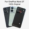 Original 6.43" For OnePlus Nord 2T CPH2399 CPH2401 Battery Cover Back Glass Rear Door Housing Back Panel With Camera Lens