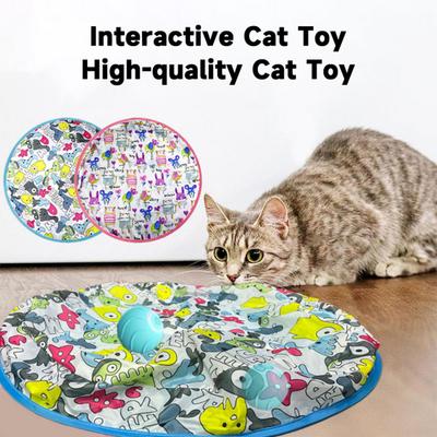 Brinquedos para gatos Bola interativa em movimento Brinquedo engraçado disfarçado para gatos internos Simulação realista de presas Jogo de esconde-esconde Brinquedos para animais de estimação