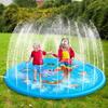 100/170cm Kids Inflatable Water Splash Play Pool-Outdoor Round Sprinkler Mat Funny Yard Water Spray Pad for Children Summer Fun