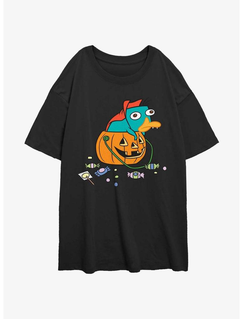 Phineas and Ferb Fang Perry Womens Oversized T-Shirt