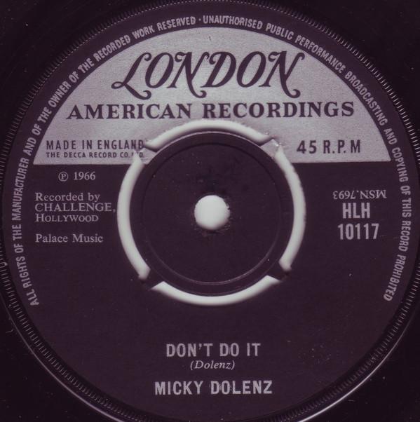 

7inch Record MICKY DOLENZ / FINDERS KEEPERS - Don t Do It / (We Wear) Lavender Bl HLH10117 London Records 1966 UK Pop Used