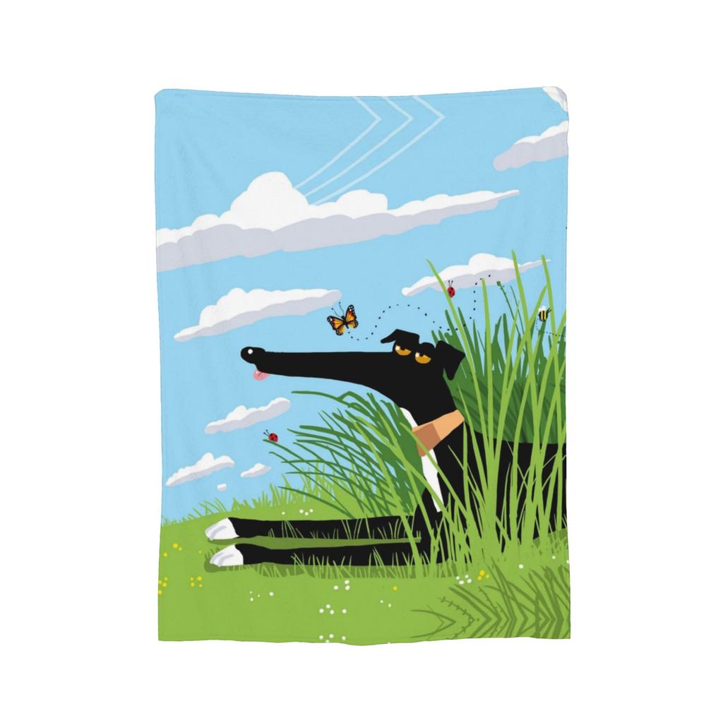 Summer Greyhound Fuzzy Blanket Skipworth Whippet Lurcher Dog Galgo Funny Throw Blankets for Home 200x150cm Quilt,