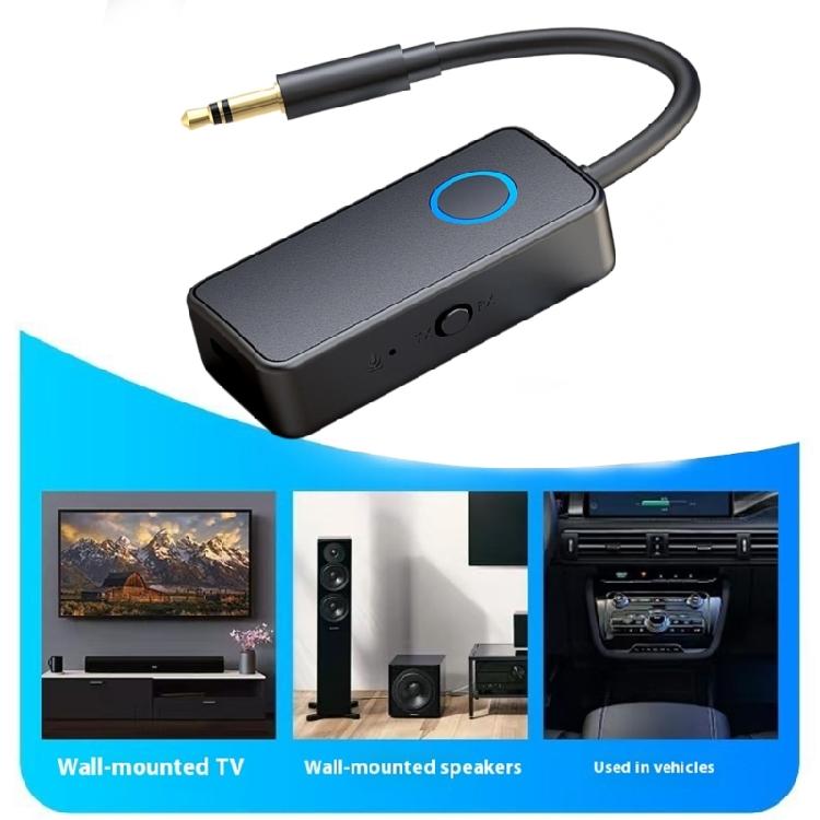 2 in 1 Bluetooth-compatible Transmitters Receiver for Wireds Speakers Car Sound Systems Auxes Connection Long Battery Lifes