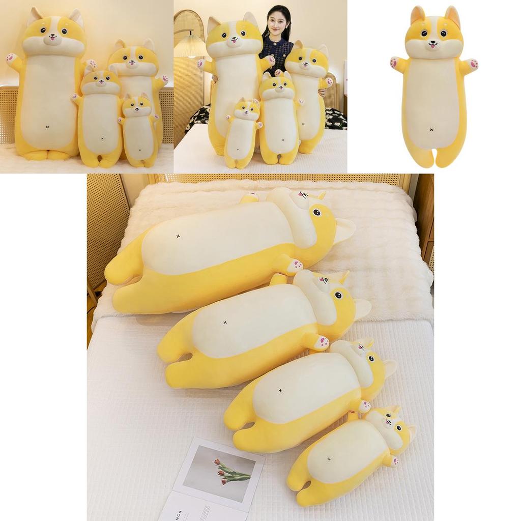 Cuscino Peluche Corgi con Imbottitura in Cotone PP per Comfort in Ufficio e Supporto per il Sonno
