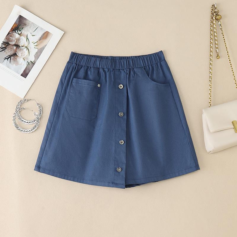 

ZANZEA Женские повседневные свободные летние шорты с эластичной резинкой на талии S синий