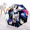 Blue Lock  Pattern, Automatic Folding Umbrella, Portable and Foldable Design, 8 Ribs, a Christmas or Birthday Gift.