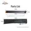 Lichtgewicht Aluminium Kampvuur Statief Grill & Pottenrek - Draagbare Buiten BBQ Stand