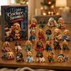 Cute Dog Theme Decor Advent Calendars 2026, 24 Days Christmas Countdown Calendar with 2D Acrylic Hanging Ornaments Ornament, Collectible Animal
