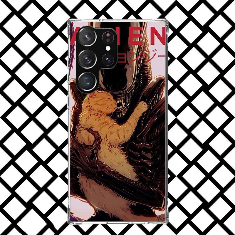Cool A-Alien X-Xenomorph Phone Case for Samsung Galaxy S26 S25 Edge S24 S23 Ultra S22 Plus S21 FE S20 + Soft Cover Print Fundas