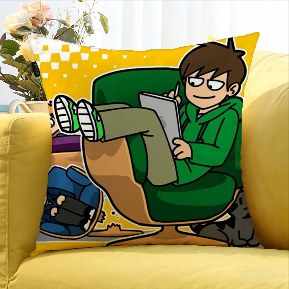 EEddsworld Edd Tom Matt Tord Round Various Sizes Square Pillow Case For Car Home Bedchamber Decor