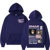 Rapper Omar Courtz Joshua Medina 1997 Double Sided Graphics Hoodies Men Women Vintage 90S Pop Music Hoodie Oversized Sweatshirts