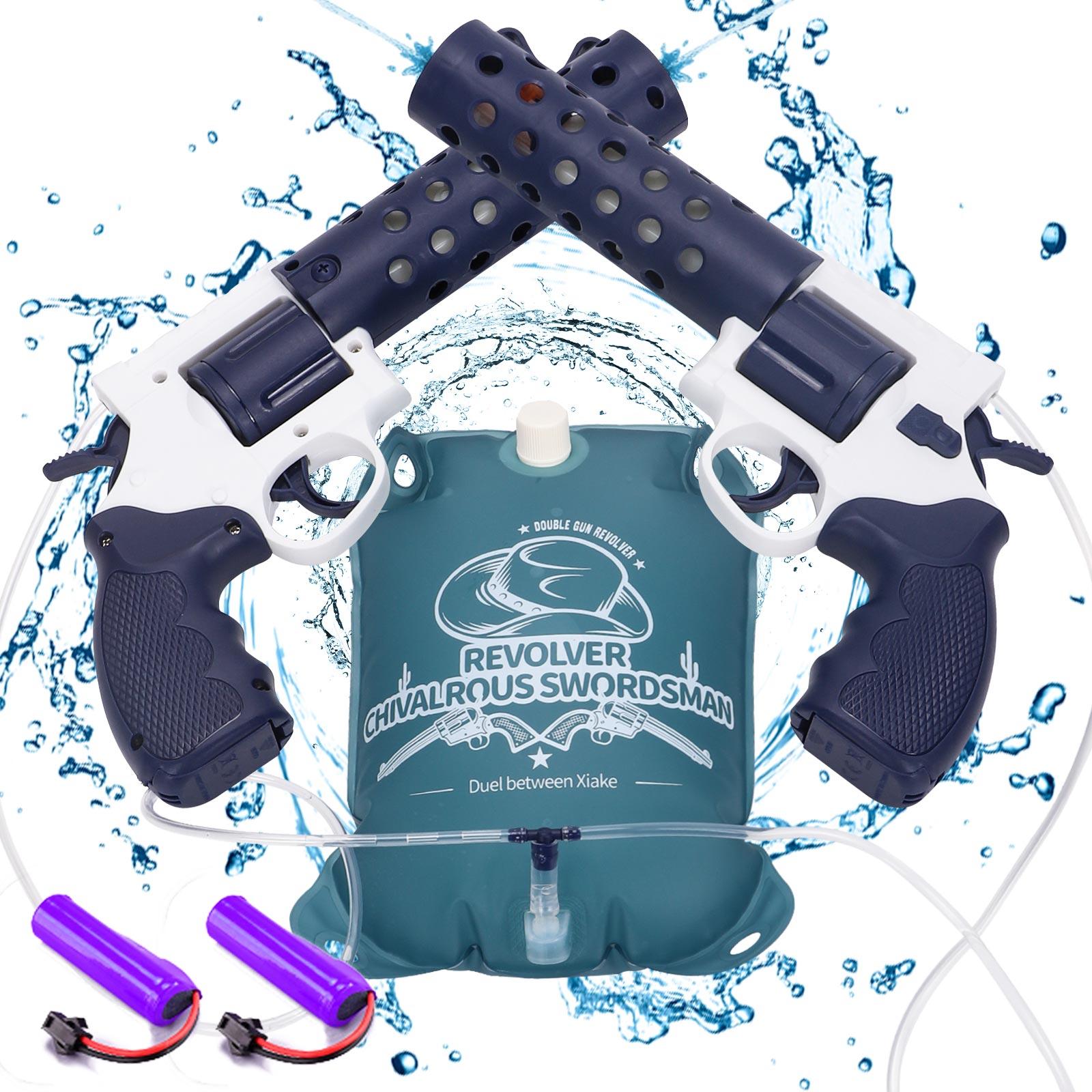 

Электрические водяные пистолеты для взрослых и детей - двойные автоматические пистолеты для разбрызгивания и пакет воды большой емкости объемом 1200 куб. См