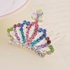 Kids' Rhinestone Crown Comb - Cute Princess Tiara Hair Accessory for Birthdays