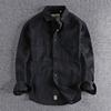 Men's Retro Khaki Workwear Shirt Jacket with 3D Pockets - Spring/Autumn Trend