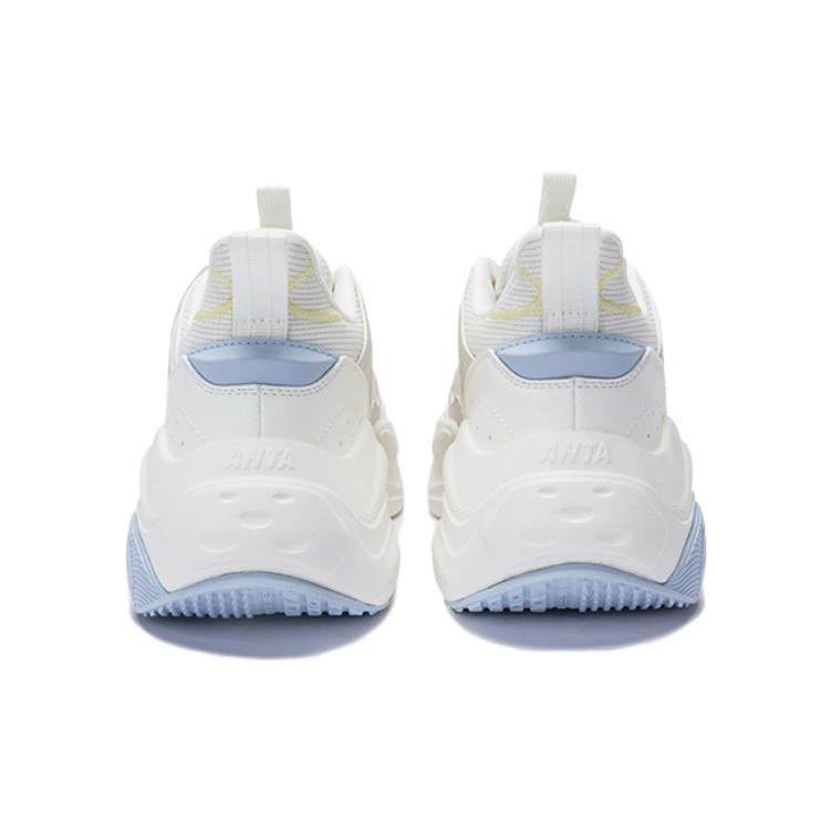 Anta Round Toe Comfortable Shock Absorbing Non-Slip Low-Top Casual Shoes Women sneaker Gray 122458812S-2