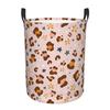 Floral Cheetah Print Laundry Hamper Large Storage Basket Girls Boys Toy Organizer