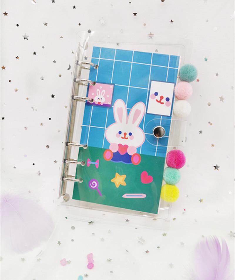 Wangdins Korean Heart-Inspired Transparent Planner Set
