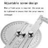 150mm Stainless Steel 180° Rotary Protractor, Precision Angle Finder Goniometer Ruler for Machinist & Carpentry Layout Measurement