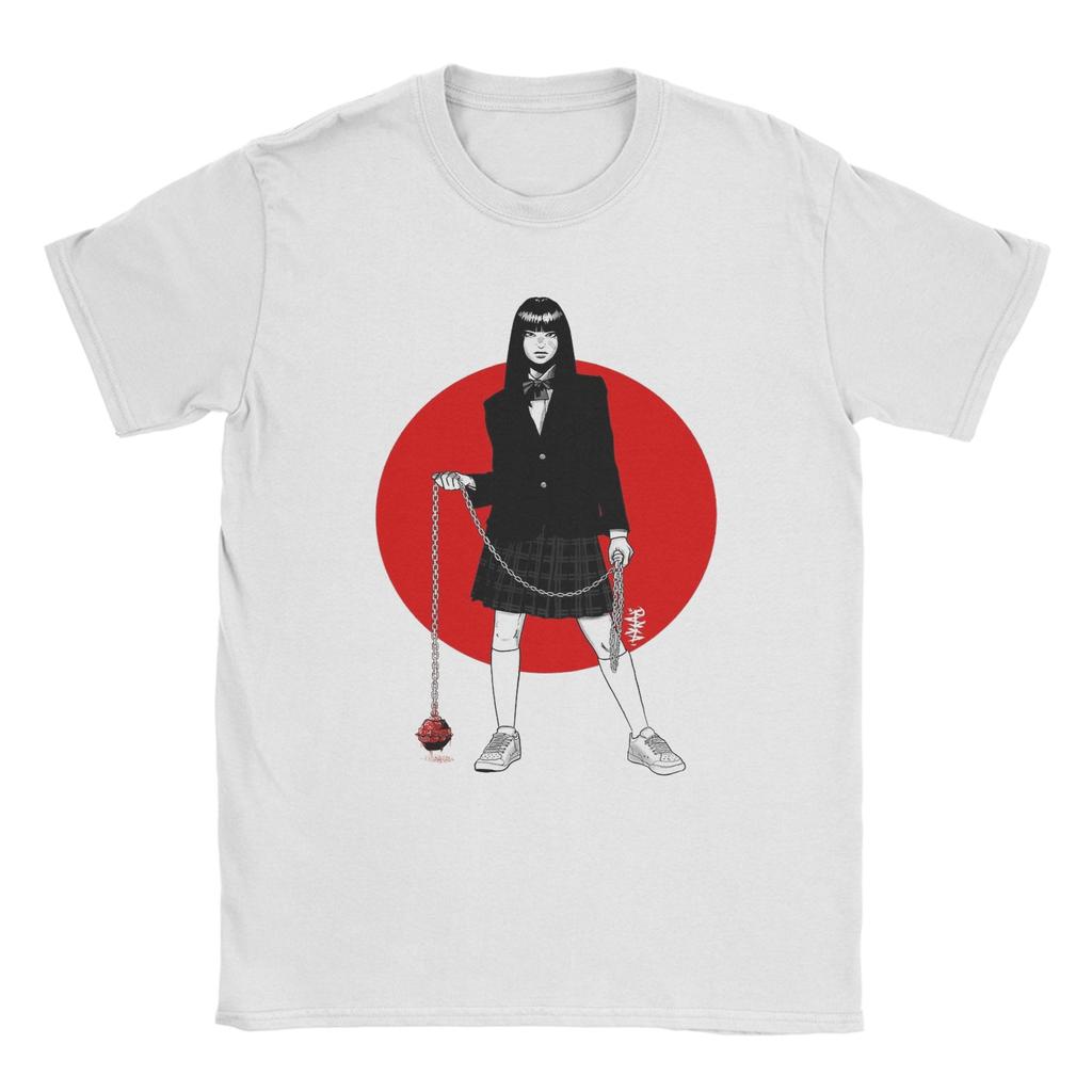 Vintage Gogo Yubari Kill Bill T-Shirts Herren Rundhals Reines Baumwoll-T-Shirt Kurzarm-T-Shirts Grafisch Bedruckte Oberteile
