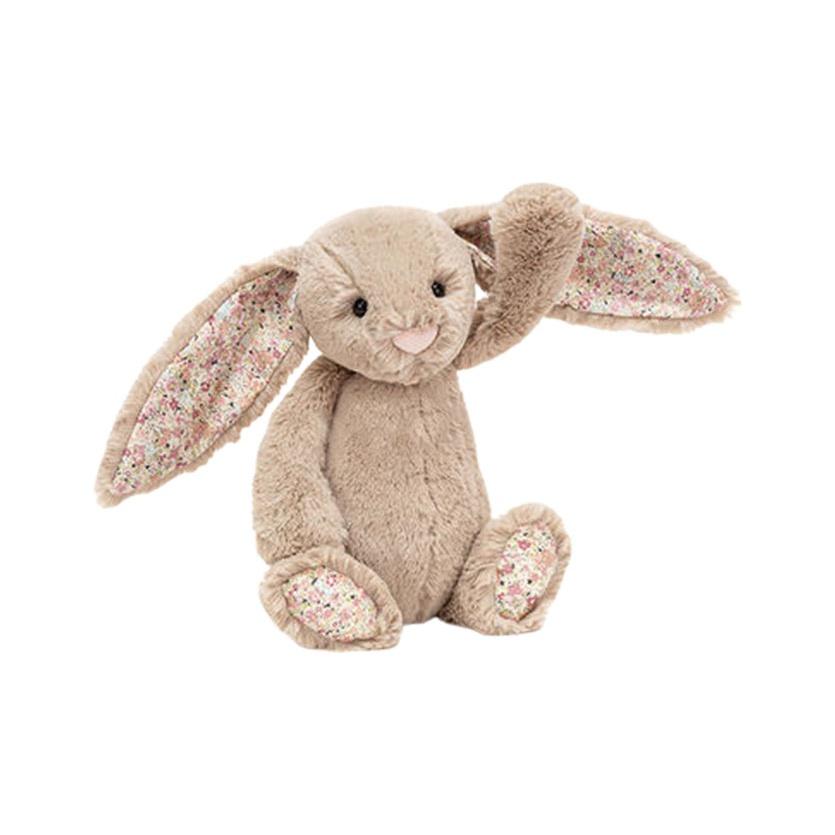 JELLYCAT Bonnie Rabbit series flower cloth Bonnie rabbit soothing beige doll plush doll 18cm/31cm/36cm/51cm high