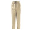 Ladies' Fashionable Solid Color Drawstring Elastic Waist Pocket Protective Casual Pants