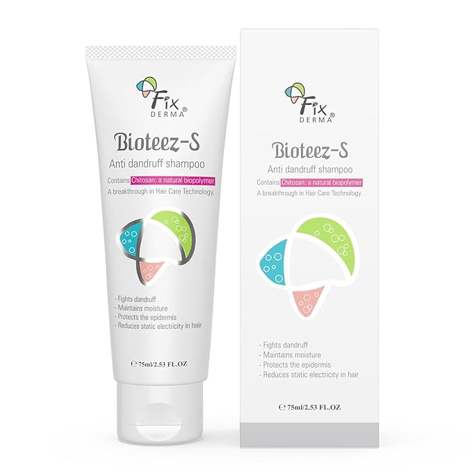 Fixderma Bioteez-S, Шампунь против перхоти 75 мл, Состояние кожи головы с шелушением, Снимает раздражение кожи головы 75 ML