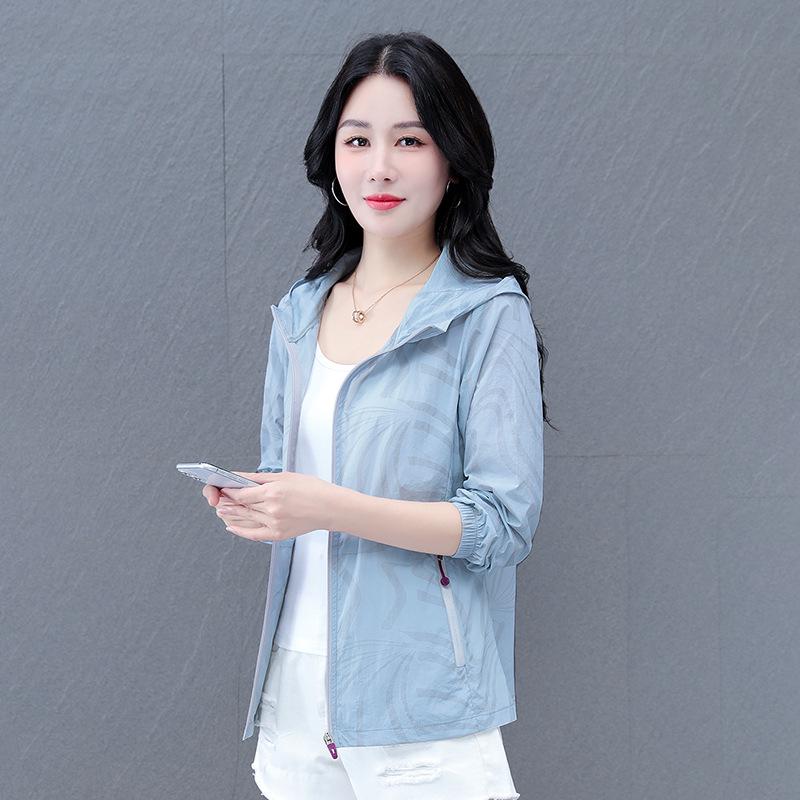 Women's Lightweight Summer UV Protection Ice Silk Jacket - Breathable, Quick-Drying, Loose Fit