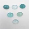 Natural Aqua Chalcedony Oval Cabochon Loose Gemstone Lot 8 Pcs 12*16 MM 63 CT For Jewelry Making