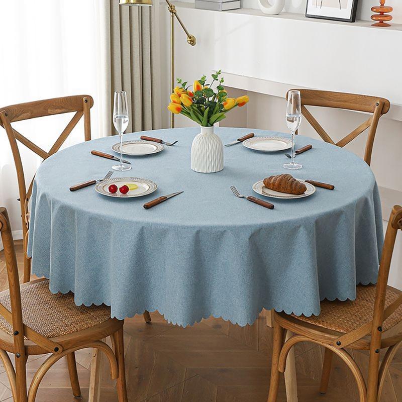 Elegant Linens Style Table Cover Water Repellents Stains Resistant and Washable Table Cloth for Event Home Offices