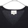 23ku Cashmere 100% Long Sleeve V Neck Sweater 38 Black Knit Women Used