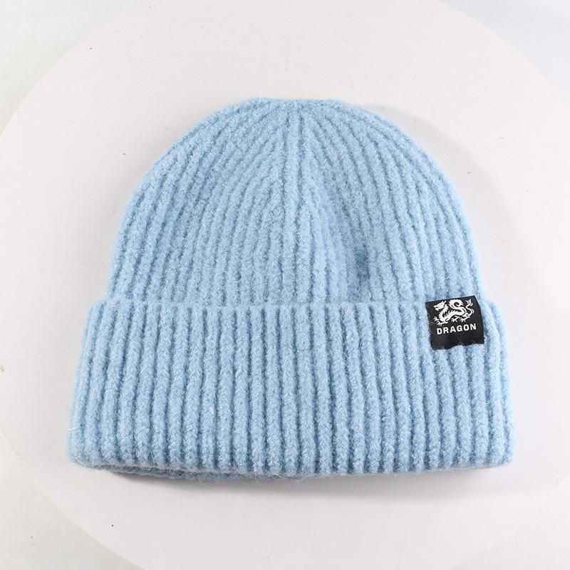 All match Warm Wool Hat Outdoor Cold Protection Ear Protection Cold Hat Showing Face Small Knitted Hat Pullover Cold Hat