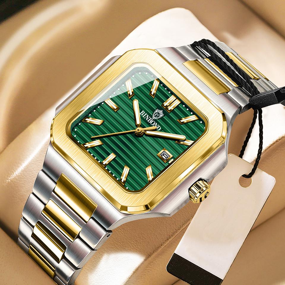 Business Watch Men Stainless Steel Date Waterproof Wristwatch Man Fashion Men Watches Relogio Masculino