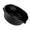 Oil Collection Container with Handle and Scale Oil Collection Tray Oil Drip Catcher Pan Reusable 6L Round Oil Drain Pan