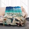 1PC Starfish and clear bubbles Print Adult Children Warm Blankets Home Travel Car Soft and Comfortable Suitable for all seasons