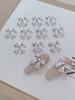 10pz Charms Unghie Fiocco Oro Argento Lega 3D Decorazioni DIY per Unghie
