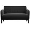 VidaXL Loveseat Sofa Black 109 Cm Velvet, Two-seater Sofa, Divan, Living Room Seating, Sofa, Upholstered Sofa, Sofa 2 4100592