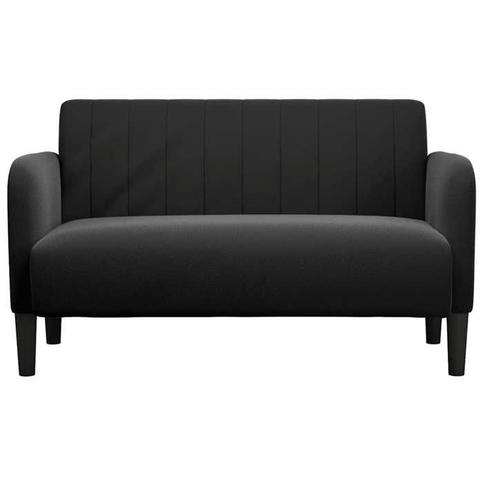 VidaXL Loveseat Sofa Black 109 Cm Velvet, Two-seater Sofa, Divan, Living Room Seating, Sofa, Upholstered Sofa, Sofa 2 4100592
