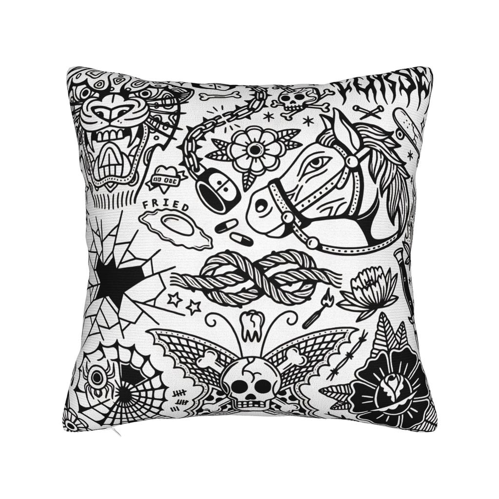 Pillow Cover Flying Leaping Pig Funny Pillow Case For Living Room Sofa Pillowcases