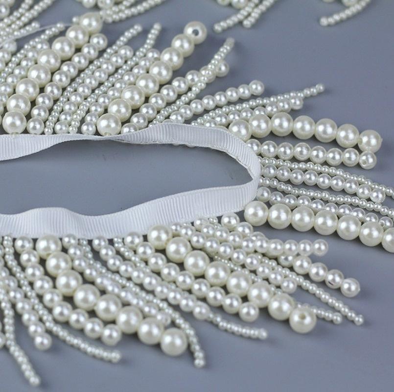 DIY Pearl Tassel Accessories Dress Hanging Fringe Beard Fringe Fringe Fashion Clothing Lace Curtain Lighting Home Textile Tassel