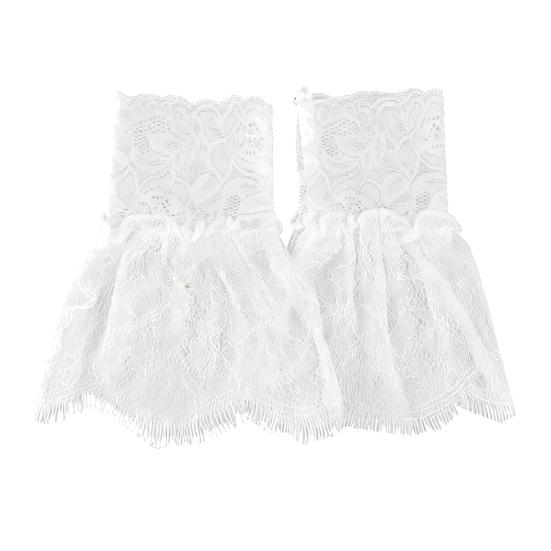 

Воротник и манжеты с оборками, воротник-жабо с оборками, белый, черный, кружевной, ретро, викторианский воротник A