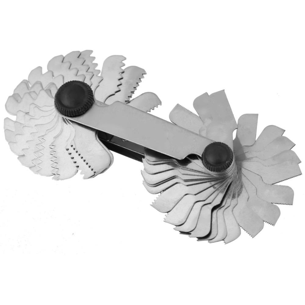55 Degree Thread Pitch Gauge 60 Degree Fishtail Gauge Precision Center Gauge  Screw Cutting Tools