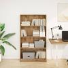 VidaXL Bibliothèque chêne artisanal 80x24x143 cm bois d'ingénierie, étagère à livres, porte-livres, support à livres, 857852