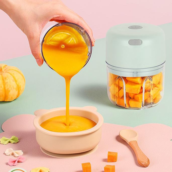 Garlic Puree USB Rechargeable Electric Garlic Pounder Mini Garlic Puree Garlic Press Household Garlic Milling Machine Garlic Punching Machine Garlic