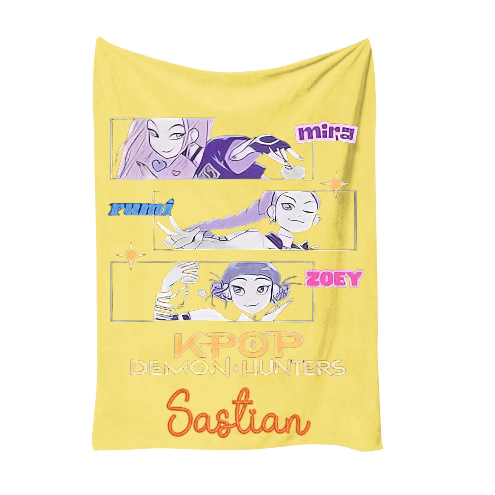 

Personalized Name Custom Blanket Baby/children/teens/adults DIY Flannel Blanket One Size