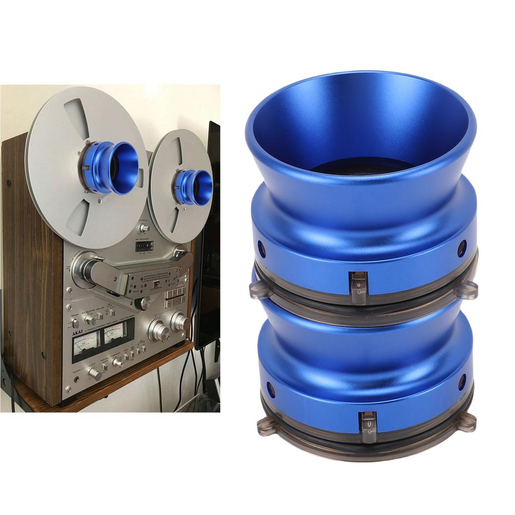 1 Pair NAB Hub Adapters Aluminum Alloy 1Celsius4 10 Inch Opener Nab Adapters Professional Loading Device with Lock for Reel To Reel Tape Rec