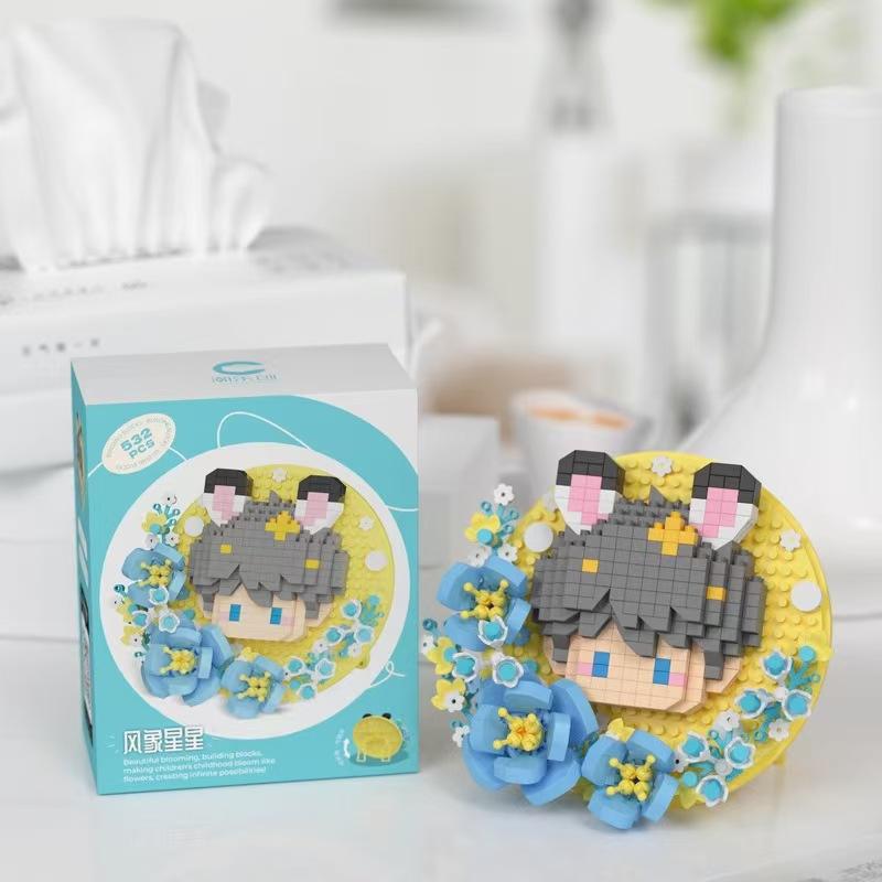 

Игра Мультфильм Любовь и Deepspace Ксавье Зейн Рафаэль ралайо Сайлус Игрушка Кирпичики Значок Подставка для дисплея Подарки на День святого Валентина