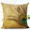 Talos Peacock Linen Throw Pillow Case Cushion Cover Sofa Bed Car Cafe Office Decor